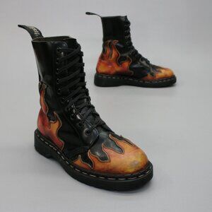 Vintage Tredair UK 6 (Ladies about 7-7.5 US) Flame Sunburst Combat Boots England